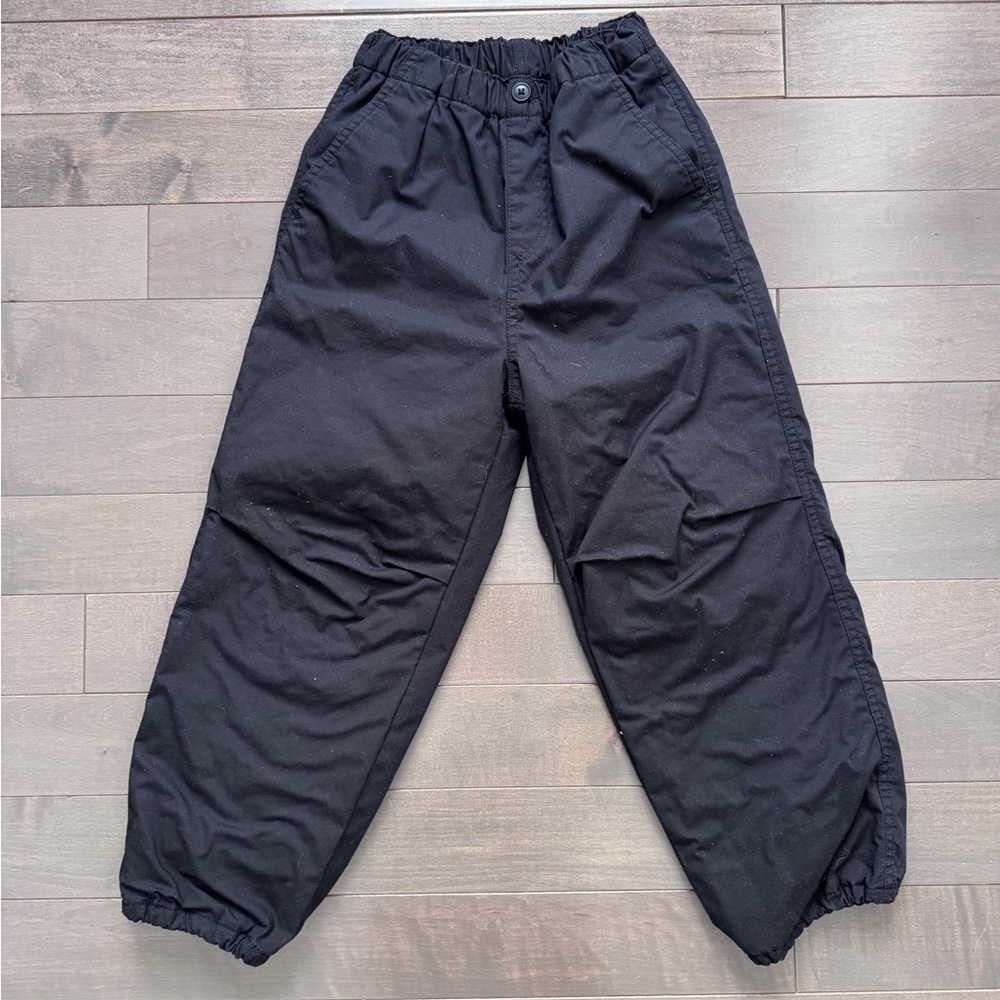 Uniqlo Fleece Lined Black Winter Snow Pants